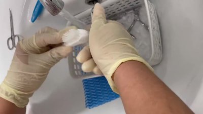 Rinse and thoroughly dry all implements.