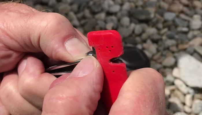 Repeat this process several times for the current blade.
