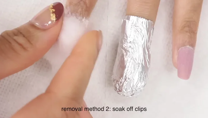 Place the saturated cotton ball on your nail.