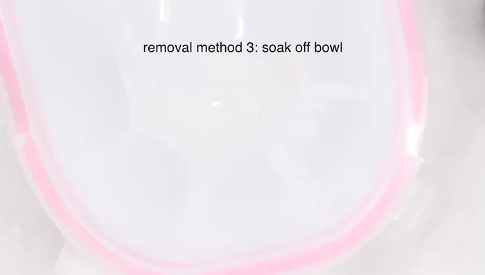 Place cotton balls saturated with acetone in each section of the top compartment.