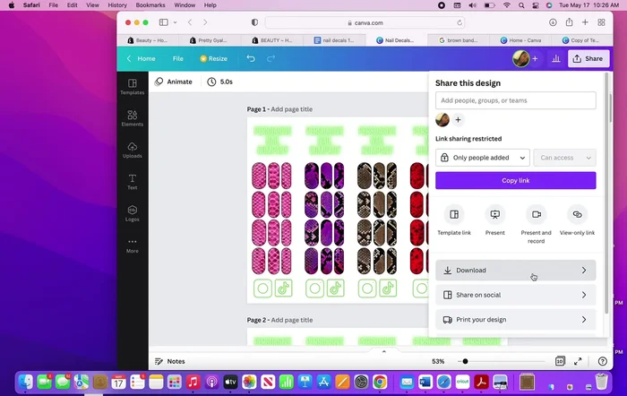 Print the decals using your printer's photo settings on A4 paper.