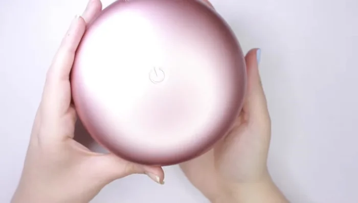 Cure base coat under LED lamp.