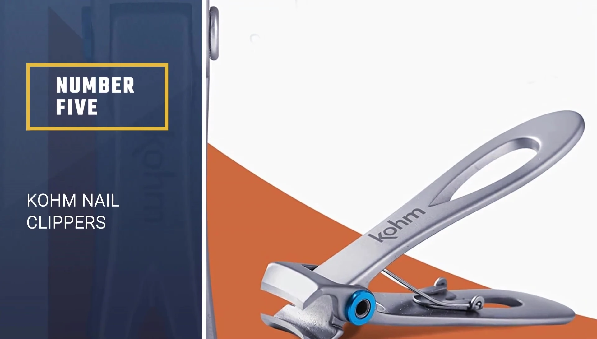 Kohm nail clippers: stainless steel, easy clean