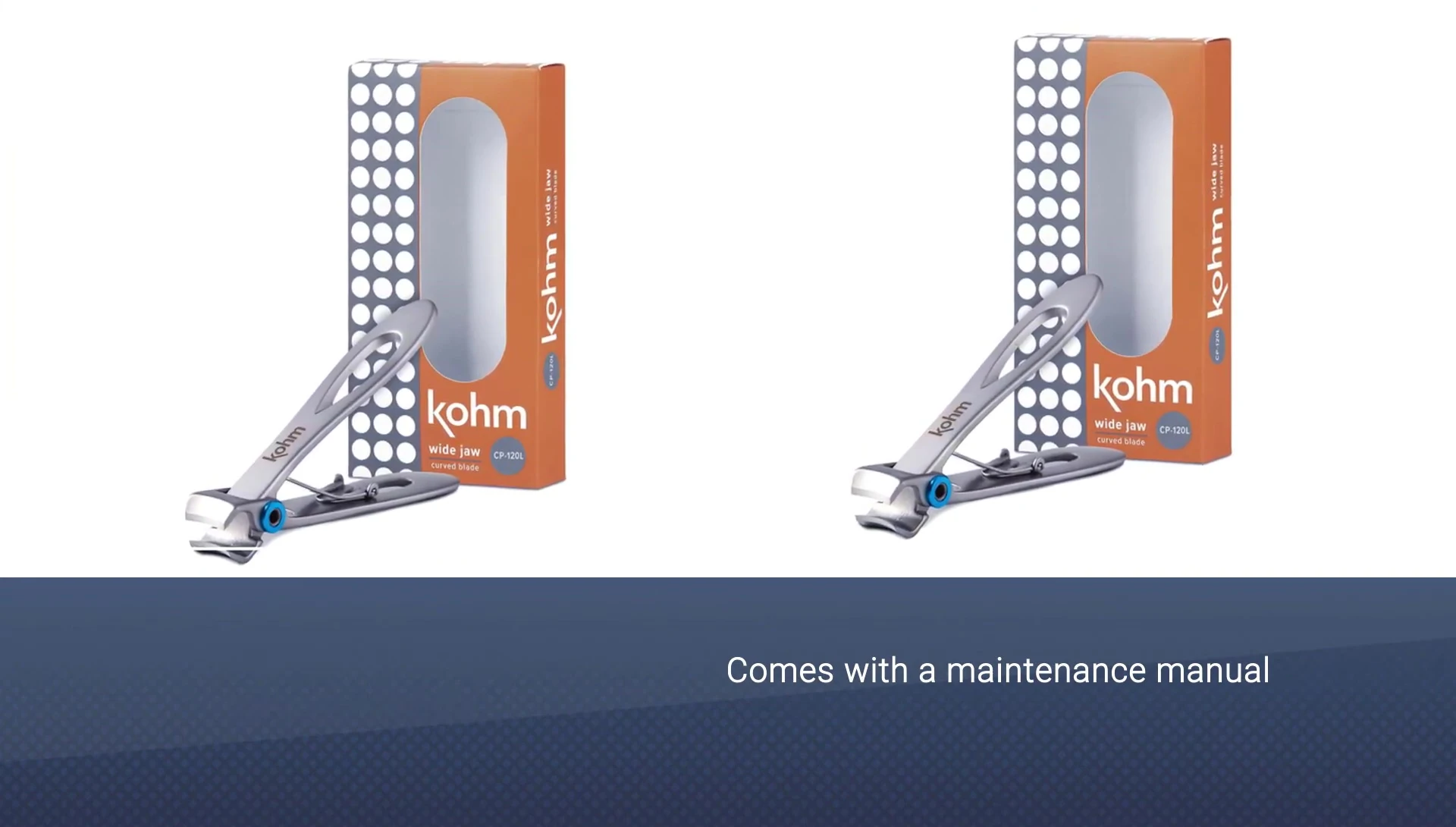 Kohm clipper: stainless steel, easy clean