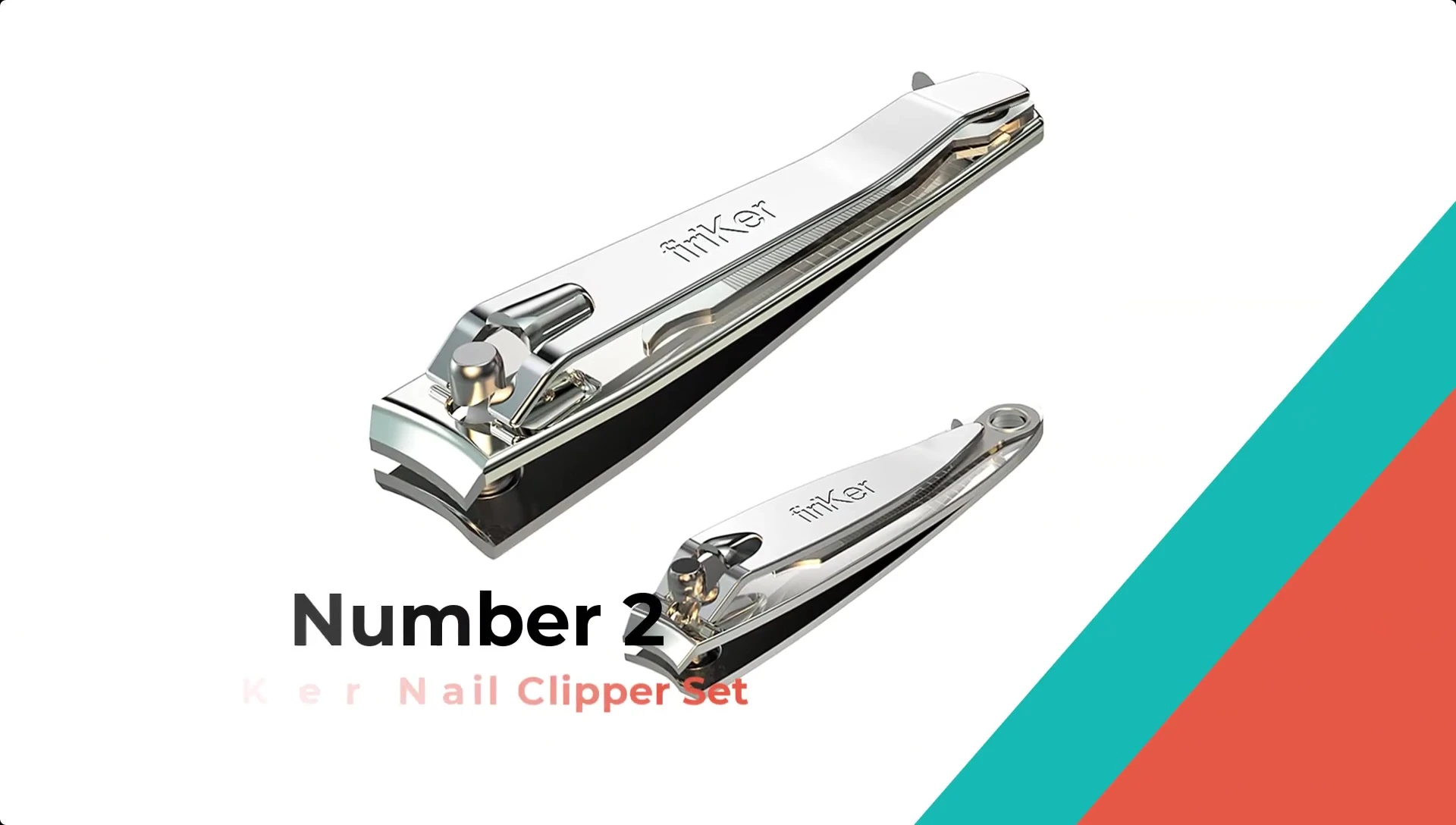 Ergonomic nail clipper set with file