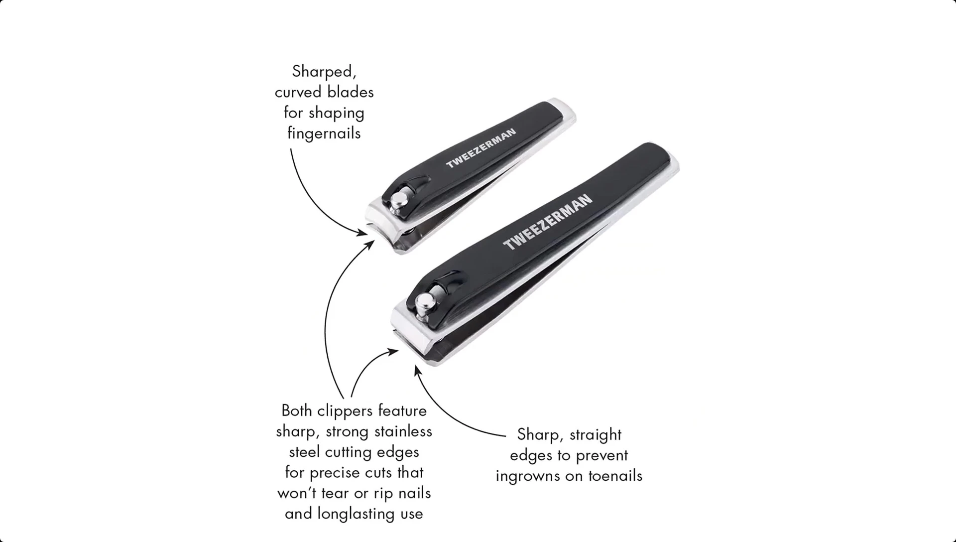 Tweezerman nail clippers set