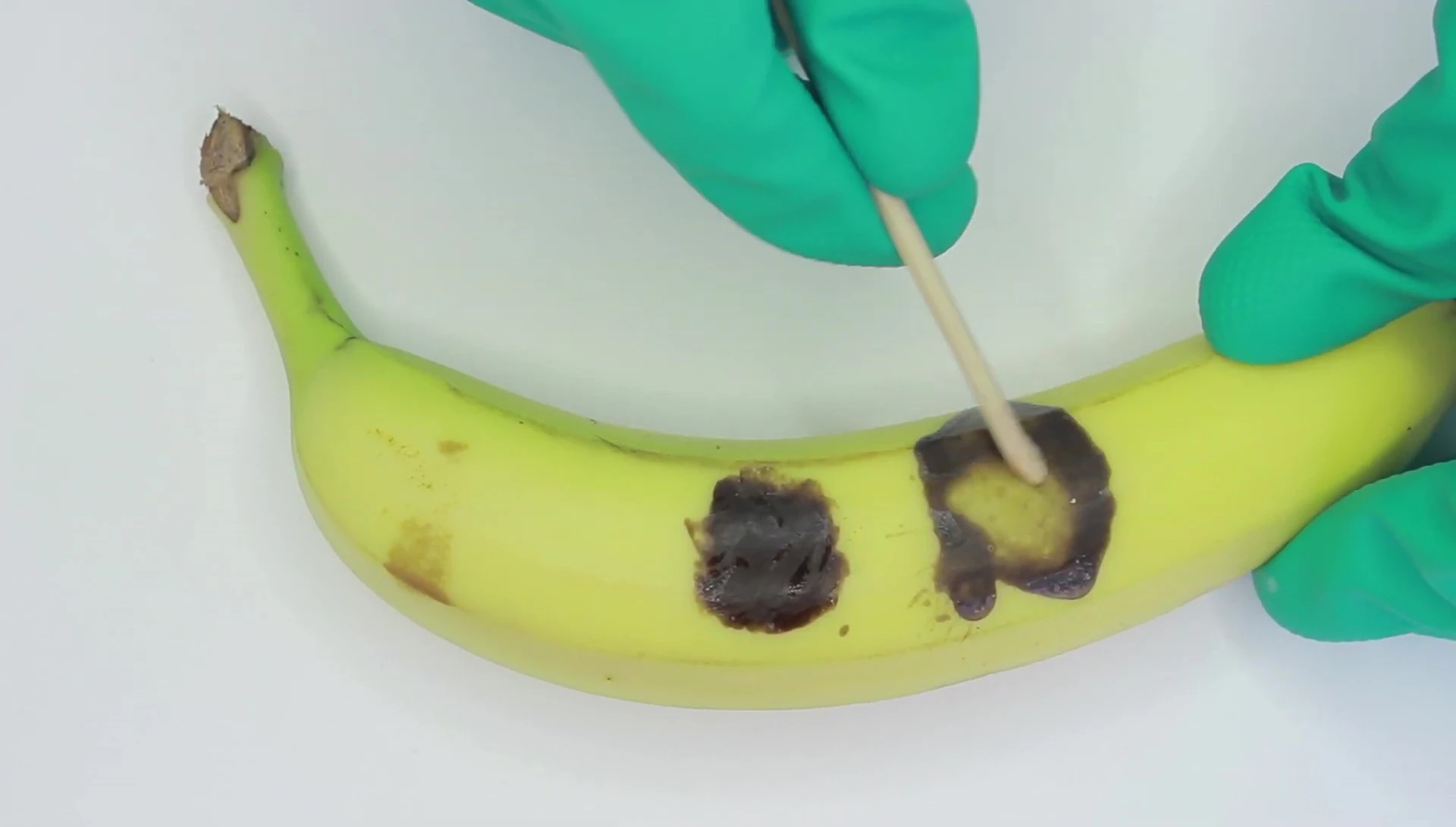 The banana after the test