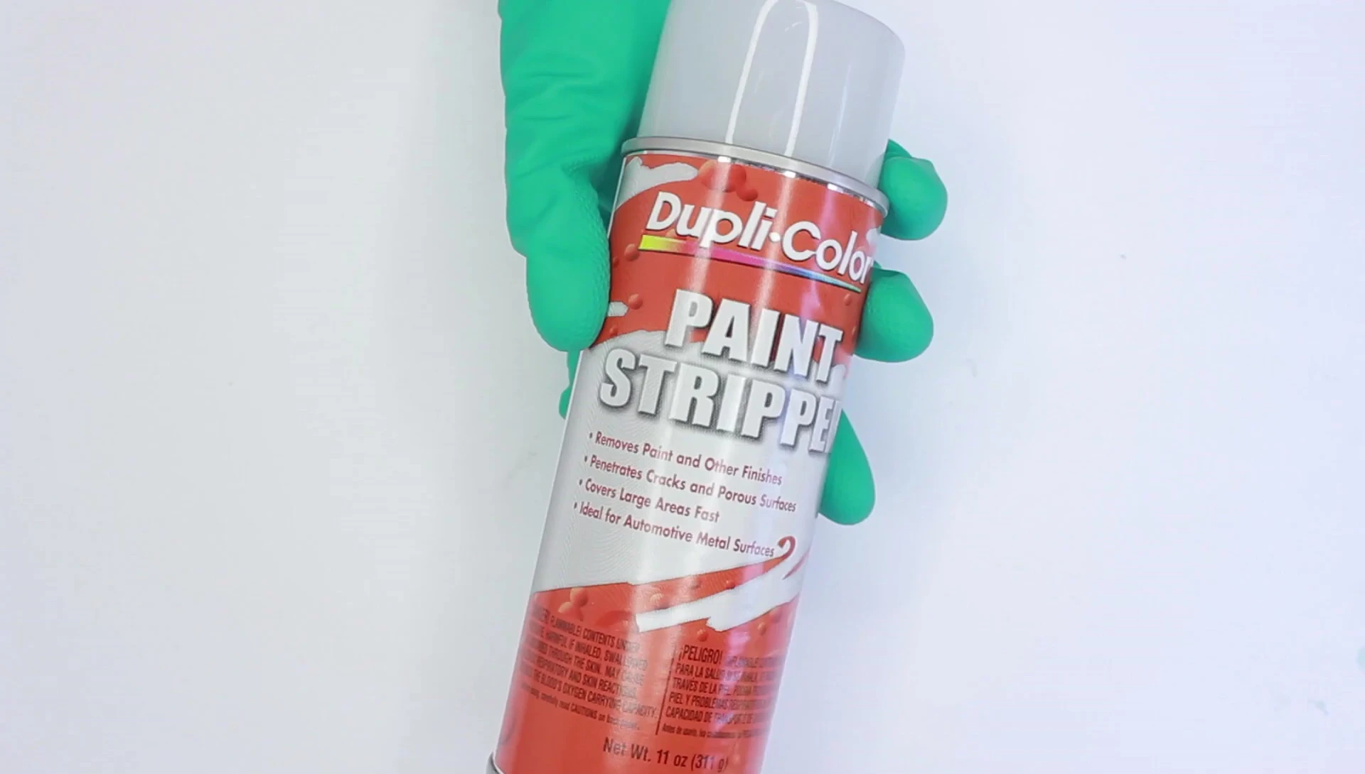 The steel wrench painted with car paint