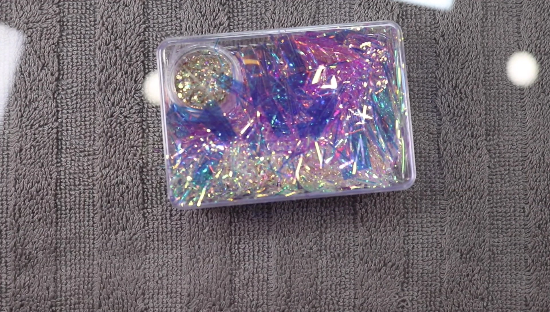 Coffin-shaped acrylic nail tips in box