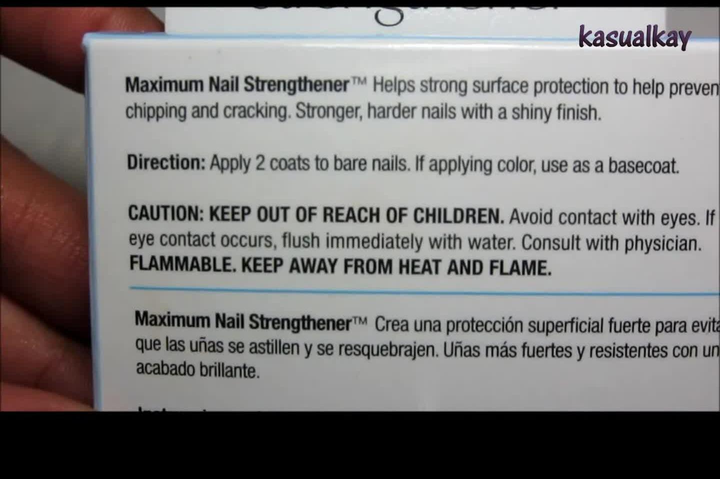 Kiss Maximum Nail Strengthener box