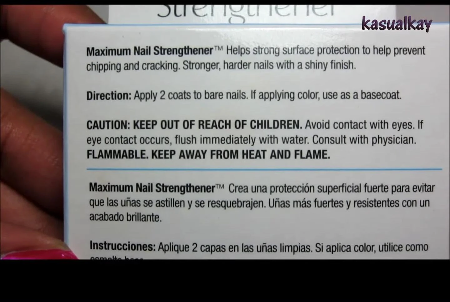 Kiss Diamond Hard nail strengthener box