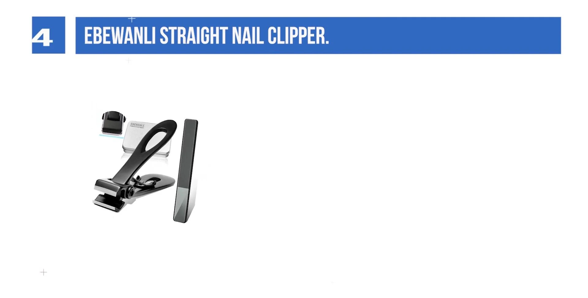 A demonstration of the clipper's wide opening and long handle