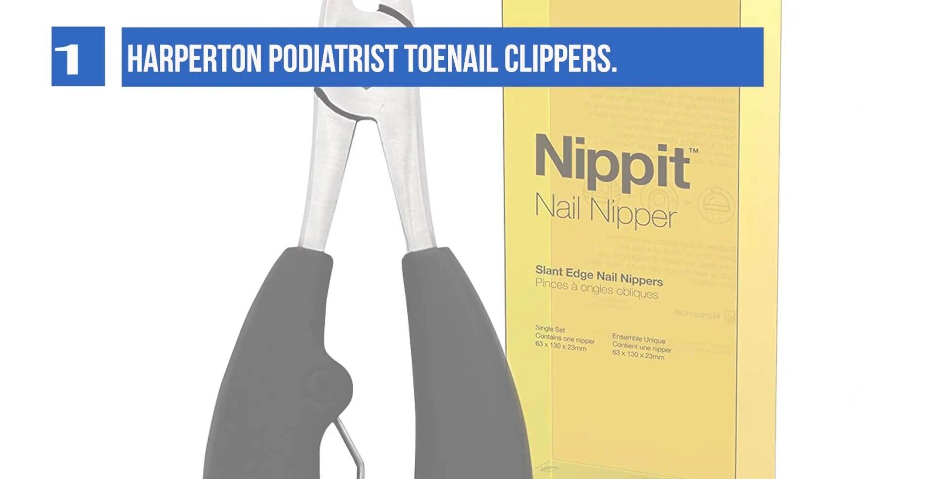 Product shot of the Podiatrist Toenail Clippers