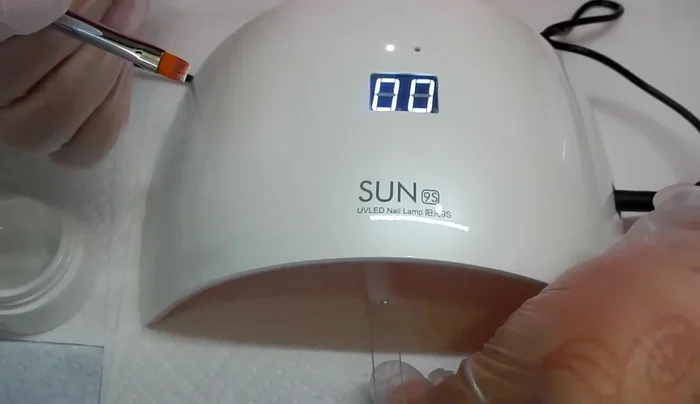 Test the cure with a pointy tool. If not fully cured, cure for a full minute.