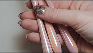 MelodySusie Gel Polish & Nail Art Brushes Review: Abstract French & Hearts Design