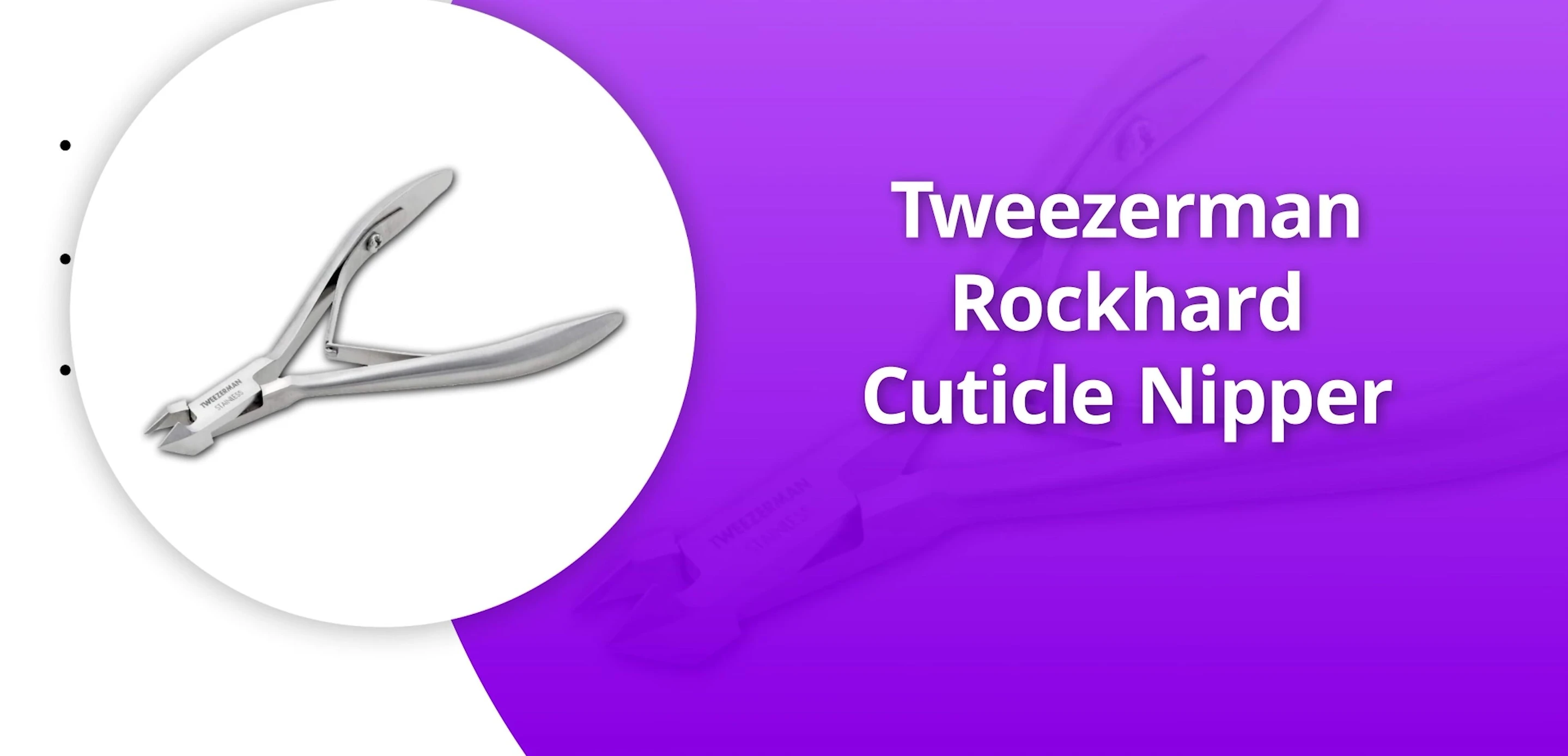 Tweezerman RockHard Cuticle Nipper close-up
