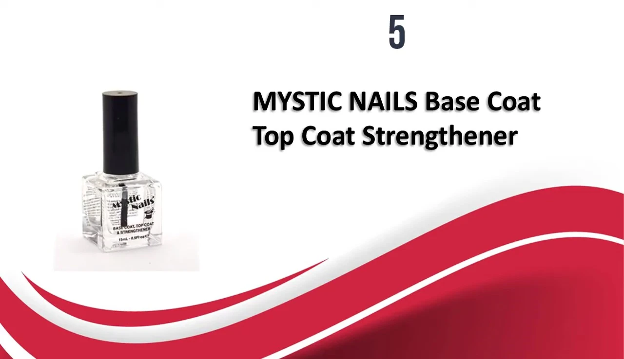 Nails with Mystic Nails strengthener applied