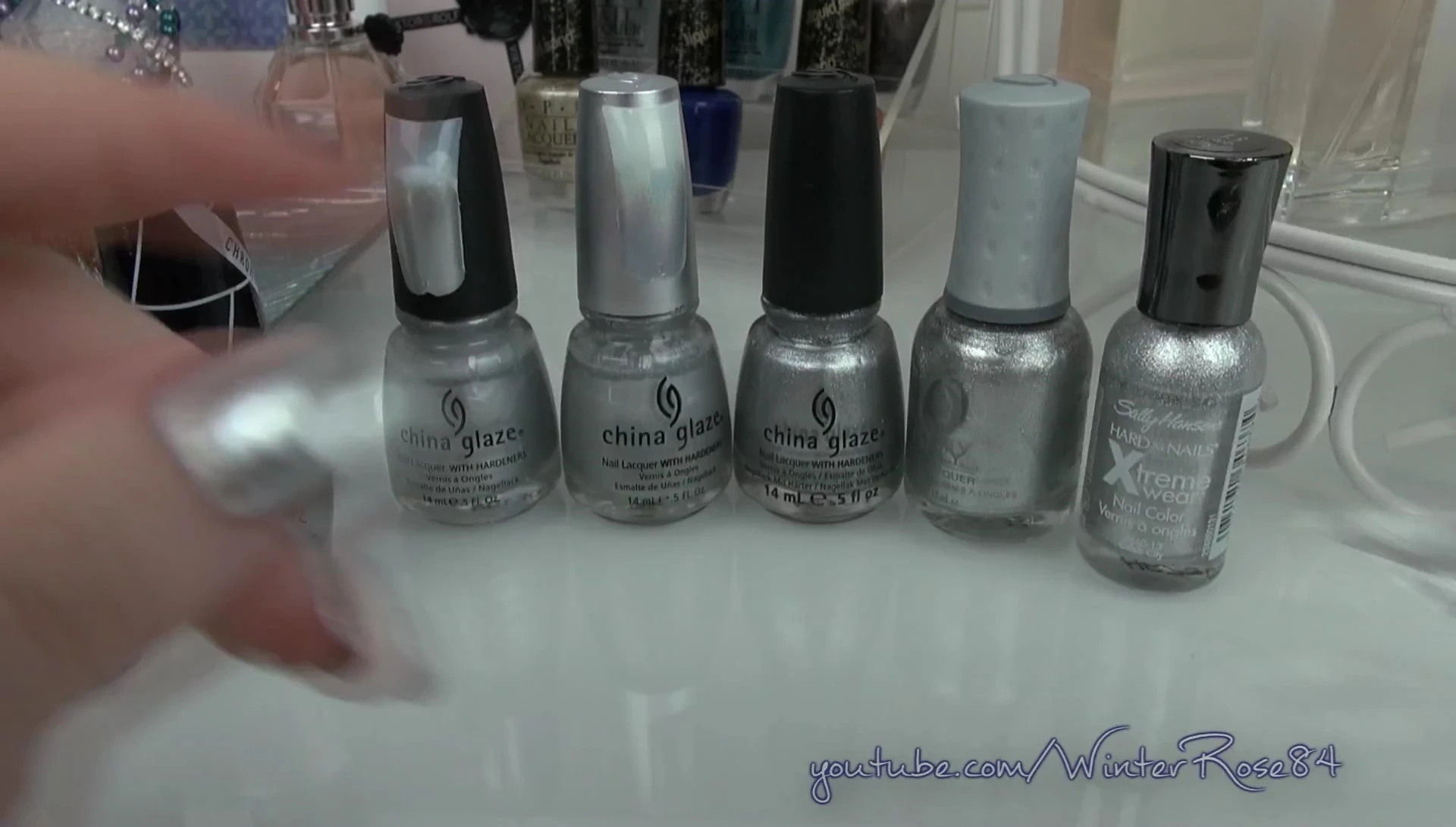 Swatch of OPI Push & Shove on a smooth nail surface.