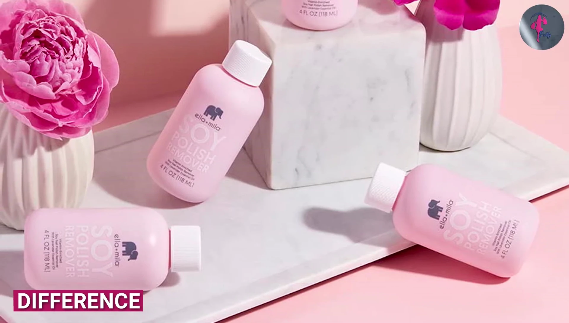 Comparison of acetone and nail polish remover bottles