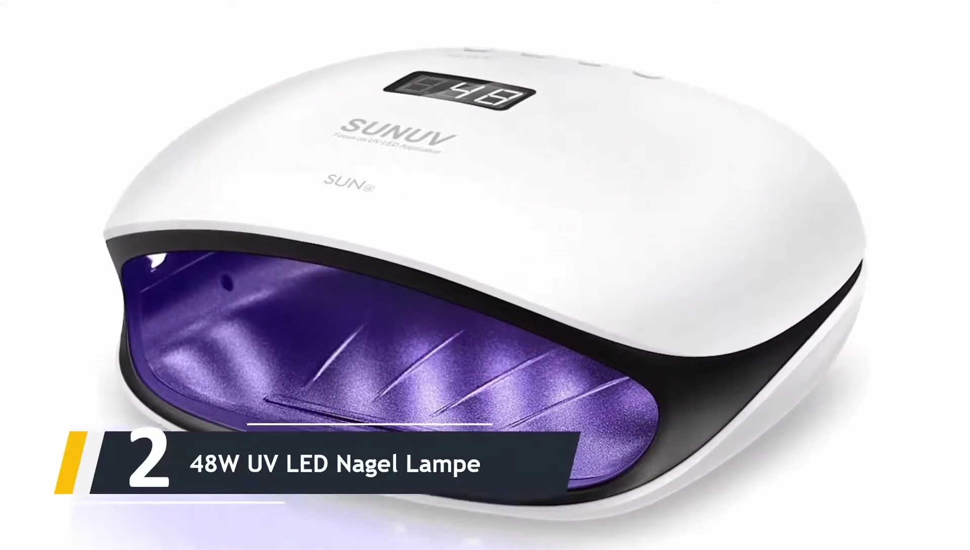 Close-up showing the 48W Charging Nail Lamp's features