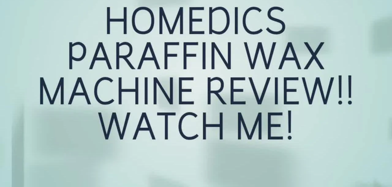 Close-up of the Homedics paraffin wax kit packaging
