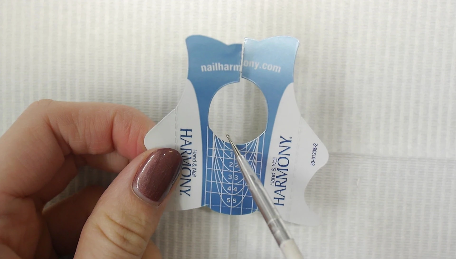 Example of a broken or crooked nail.