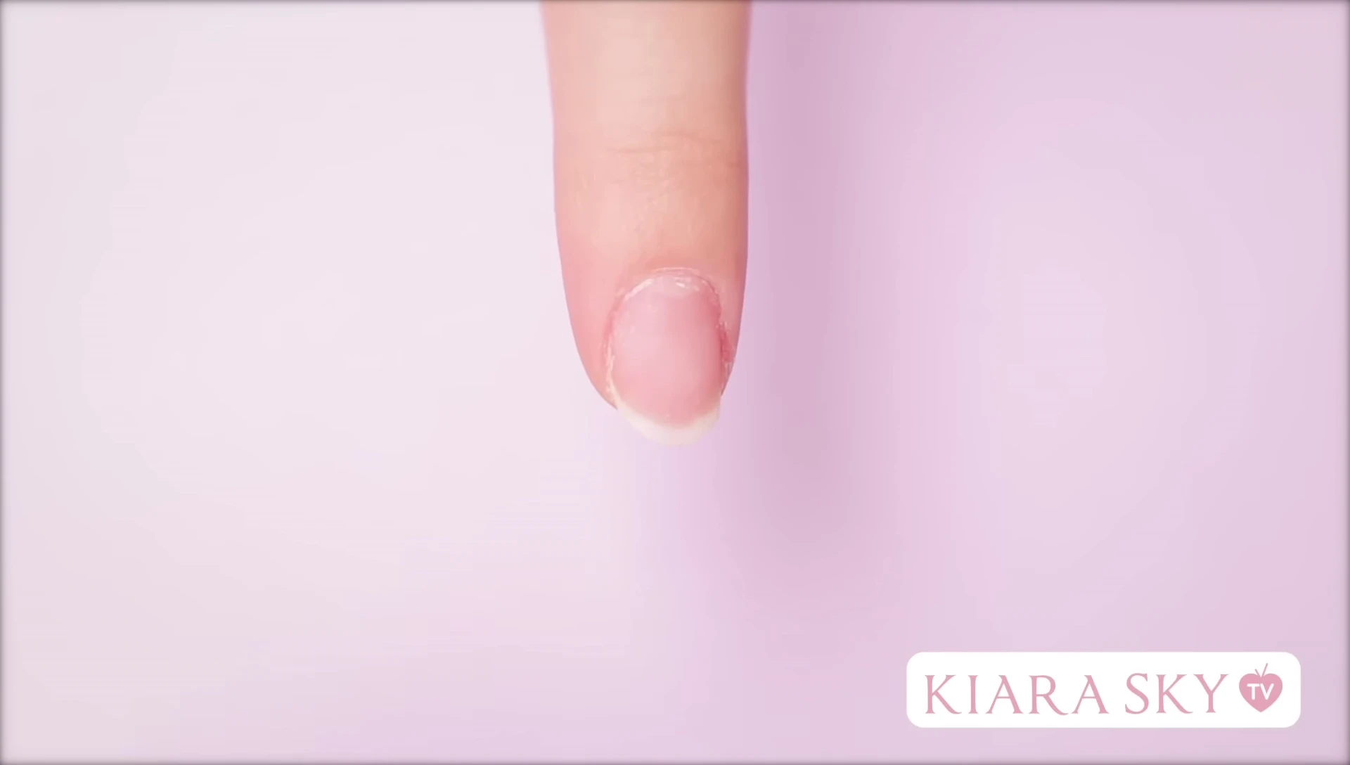 Sanitizing hands and pushing back cuticles
