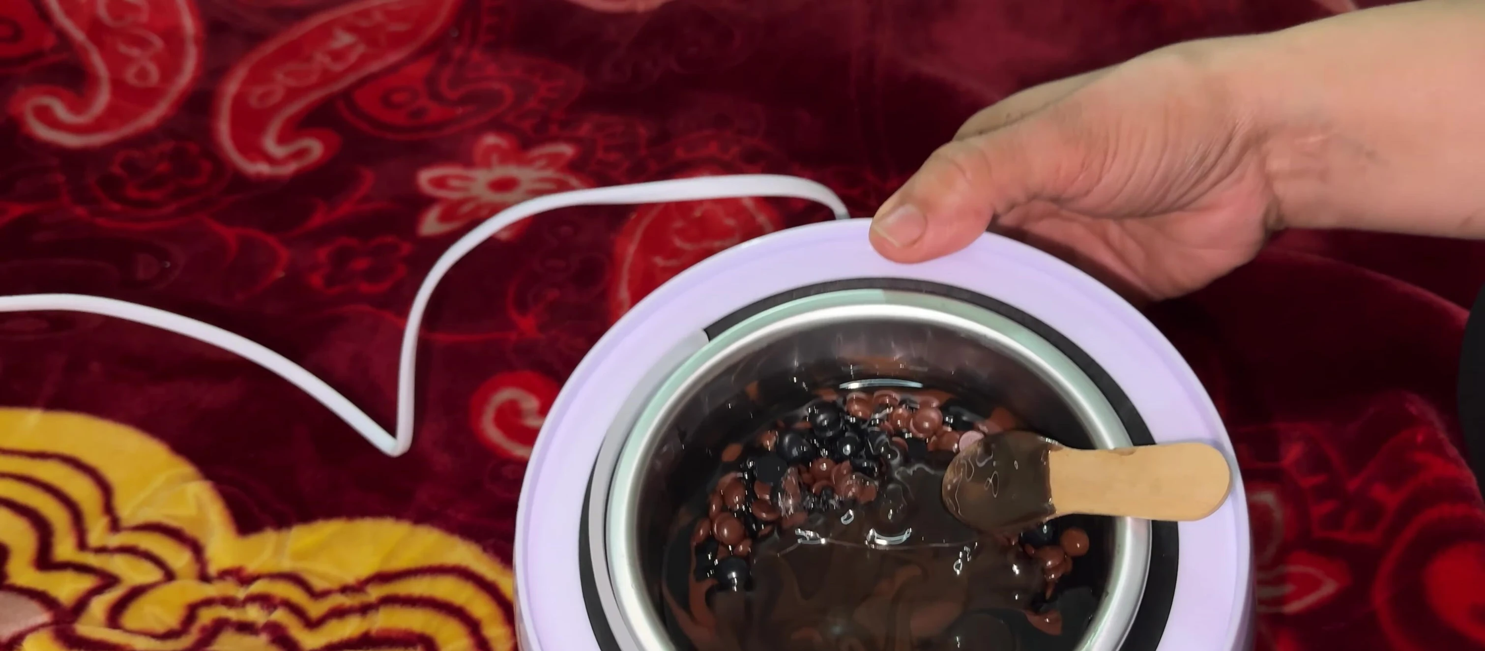 Melted wax