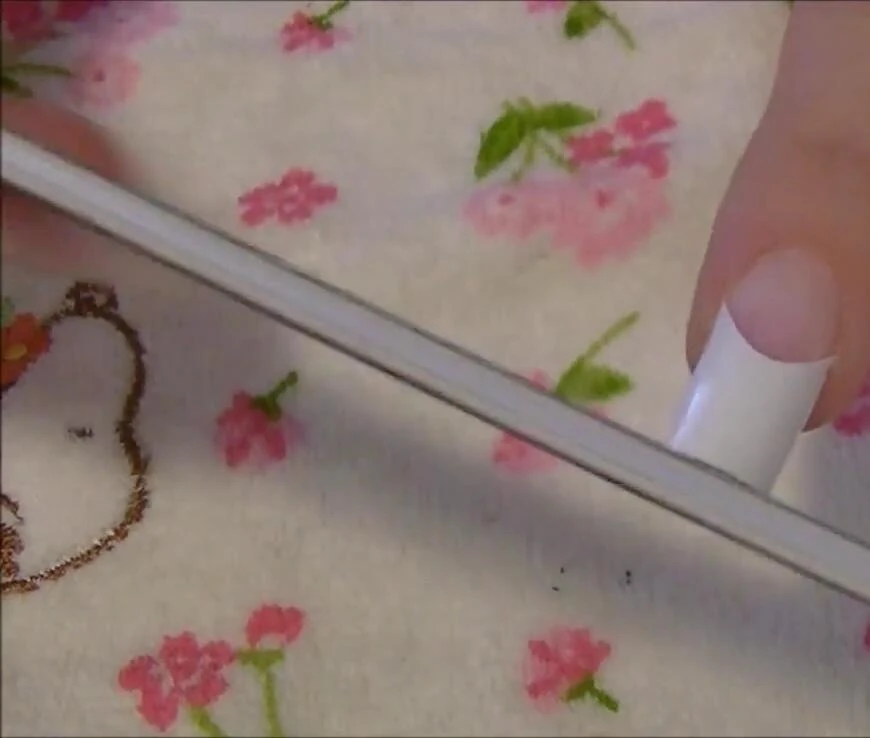 Filing the free edge of the tip