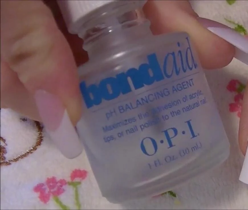 Applying OPI Bond Aid and Bondex