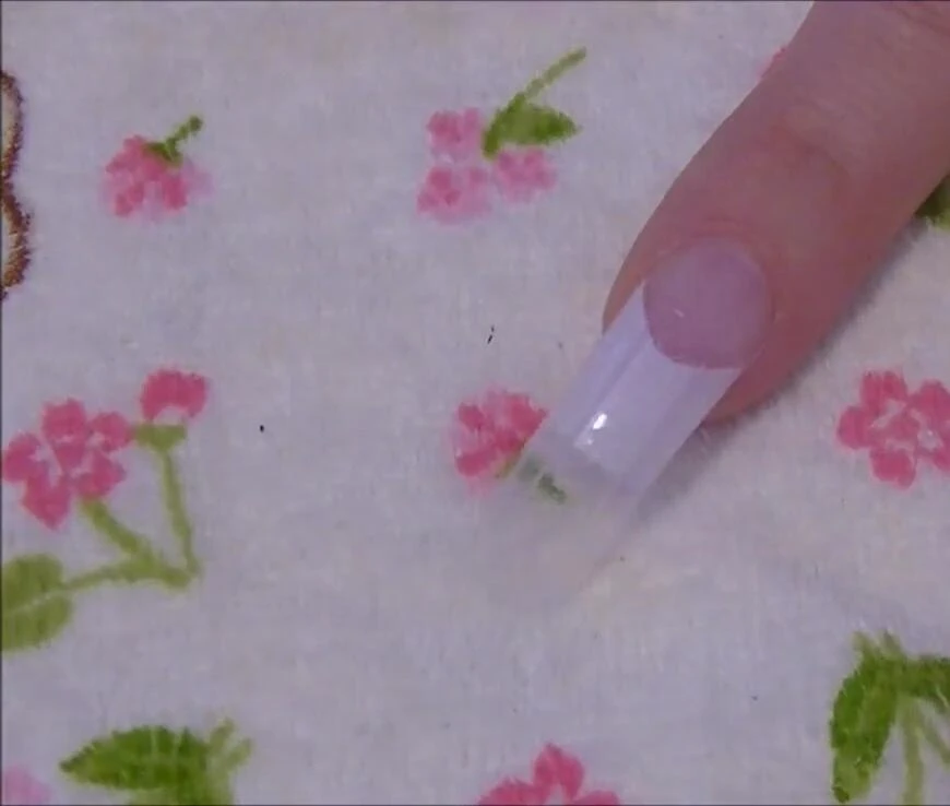 Checking if the acrylic is set