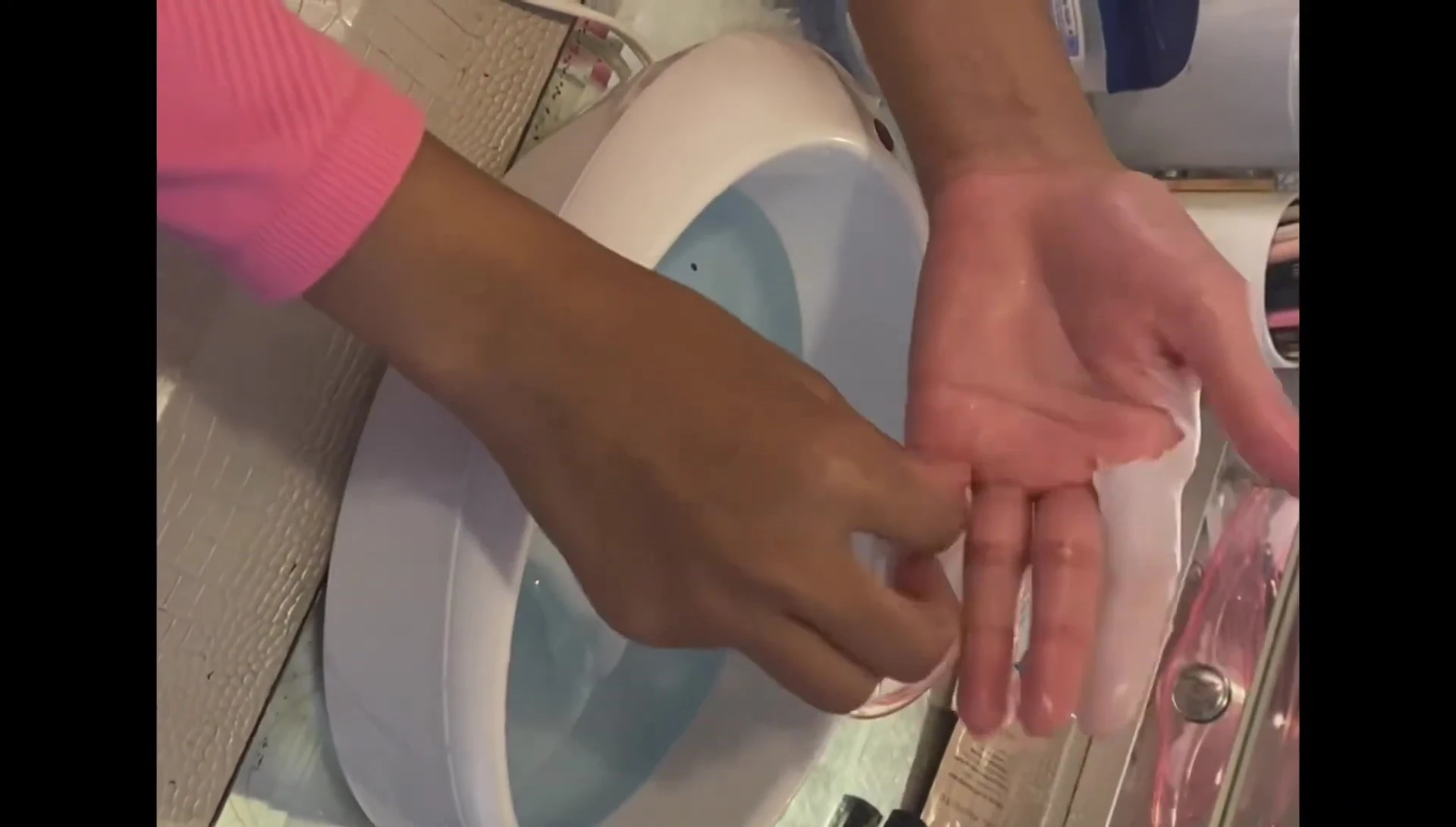 Hands after paraffin wax treatment, showing improved softness and moisture