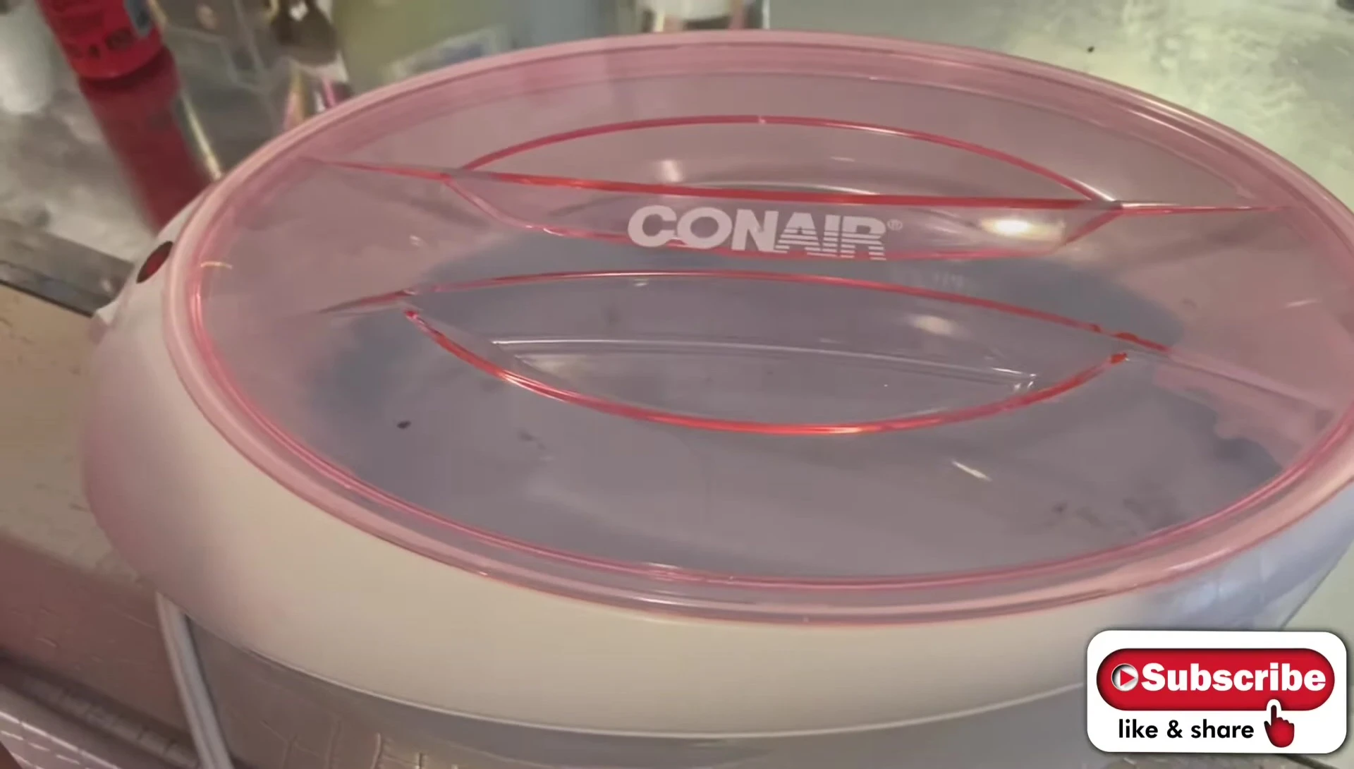 Close-up of the Conair paraffin wax machine