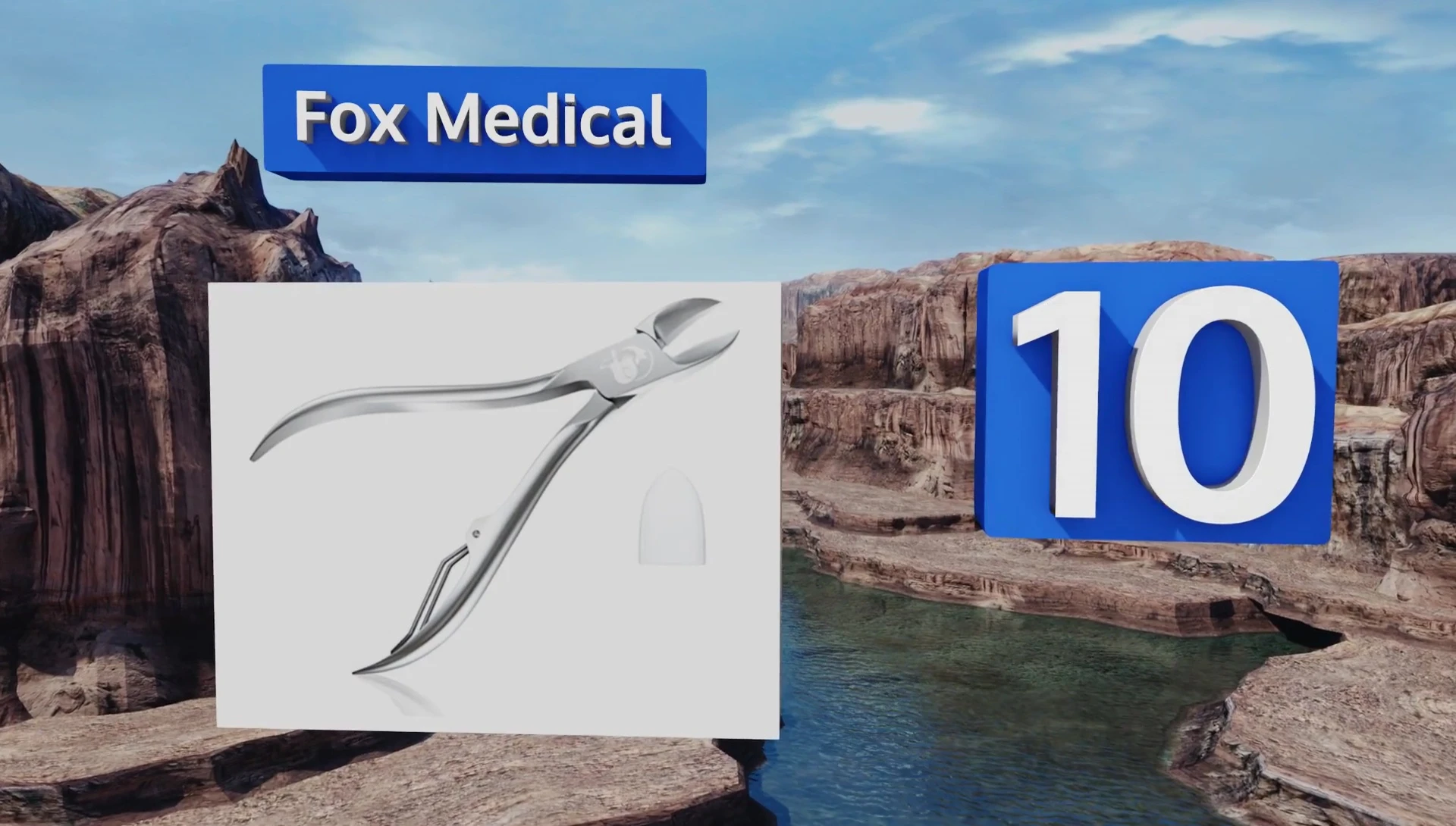 Close-up of the Fox Medical cuticle scissors