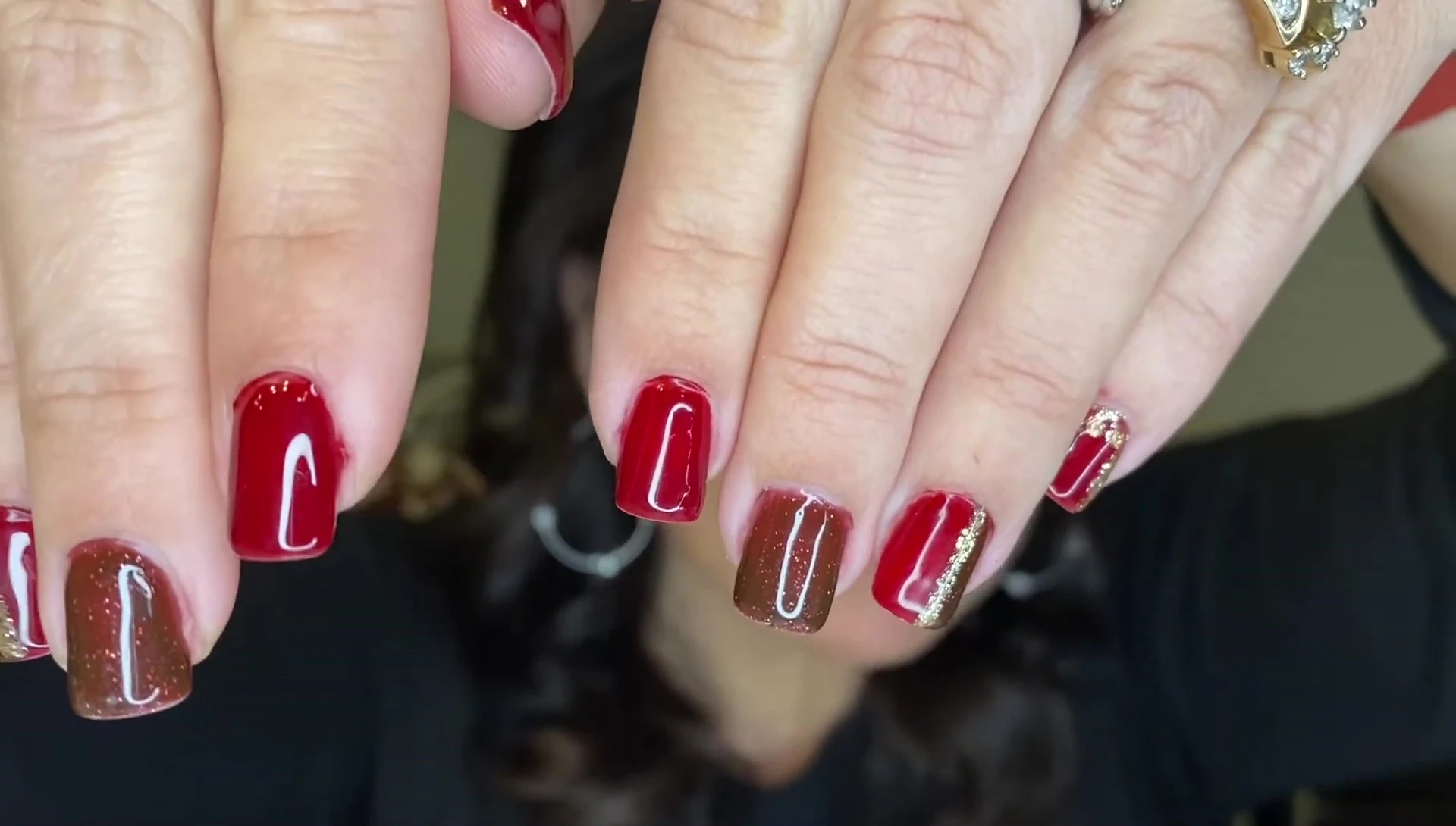 Final close-up of the finished manicure.