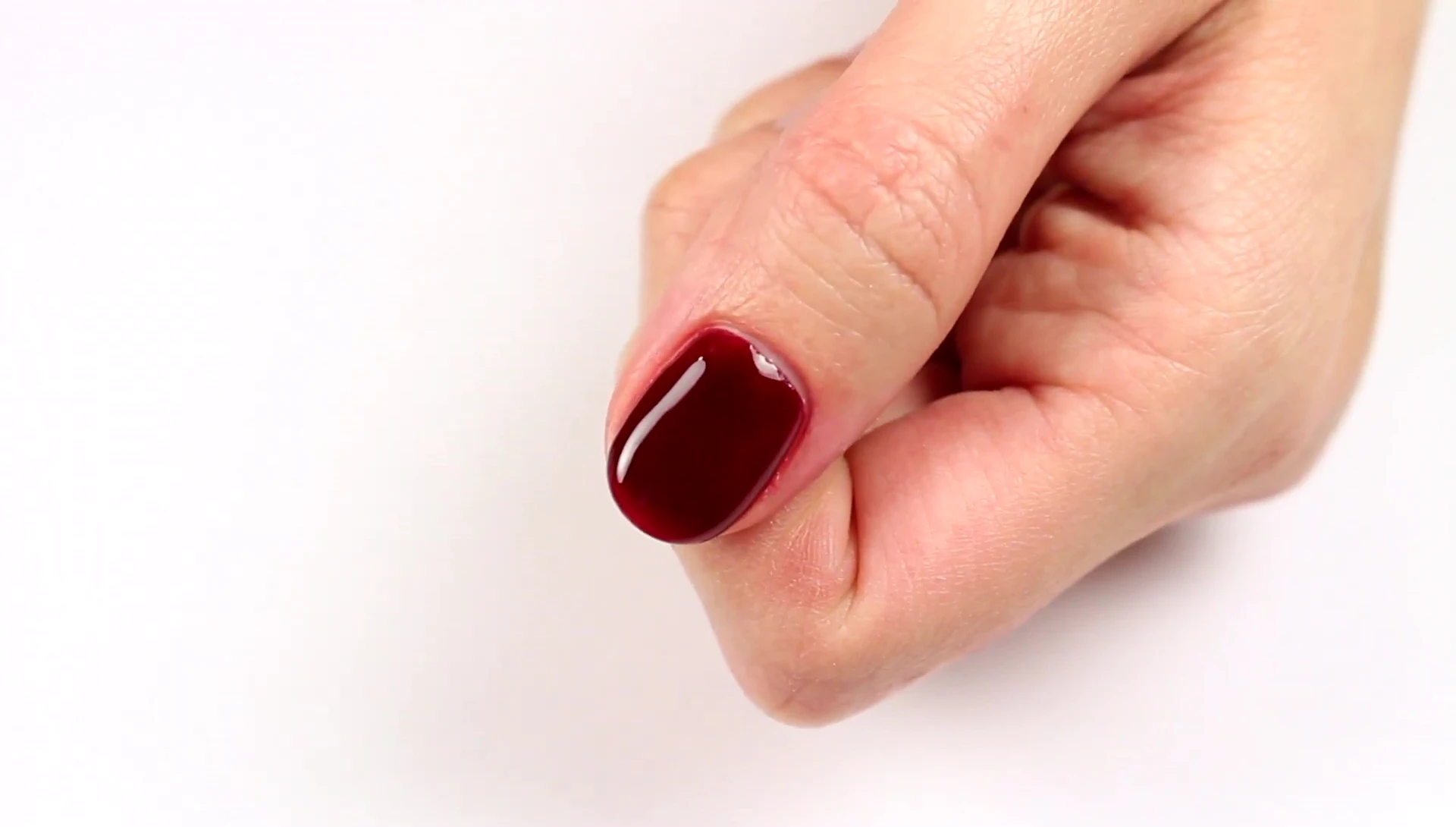 Close-up shot of glitter polish before applying the remover