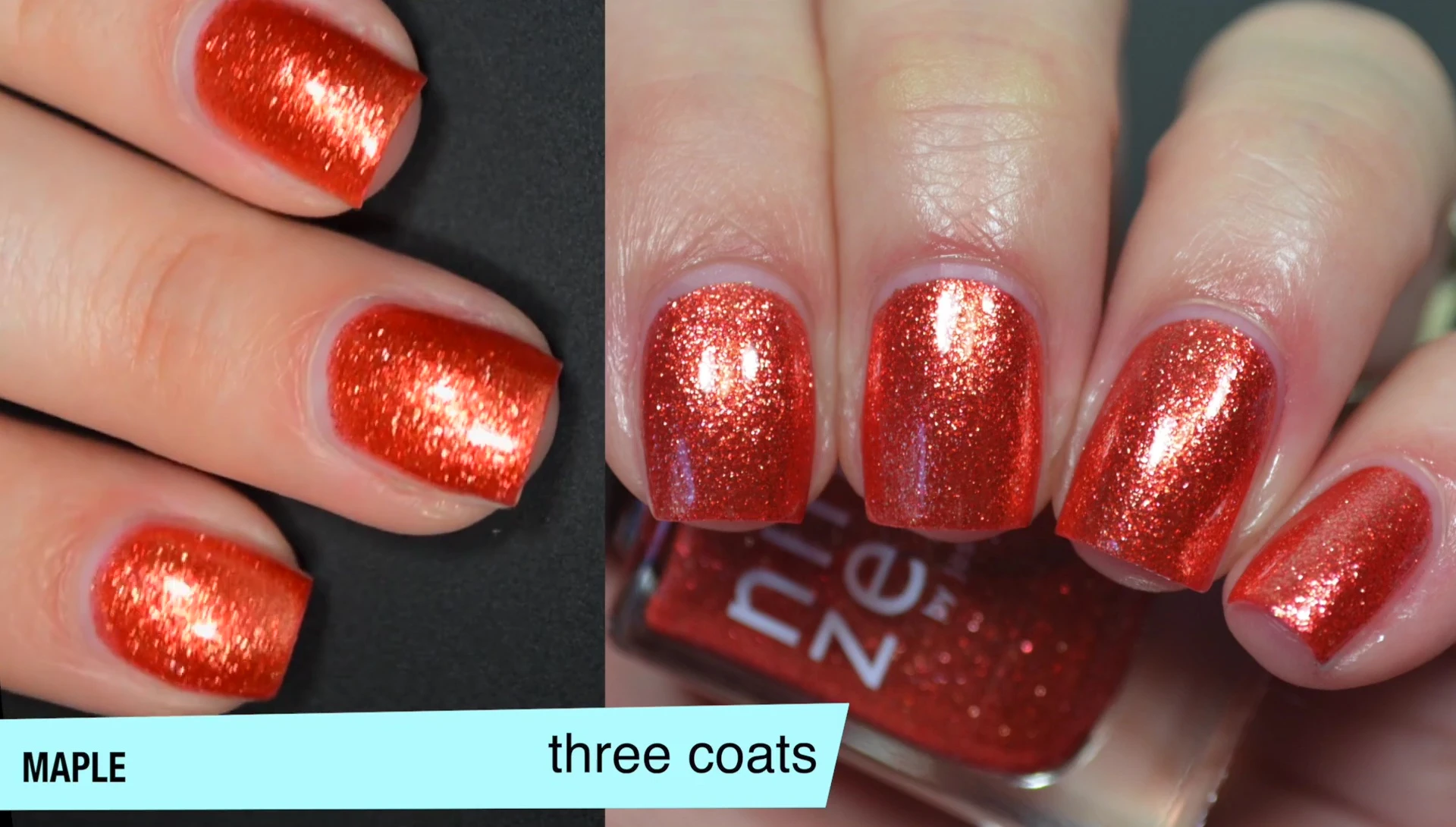 Final swatch of Maple.