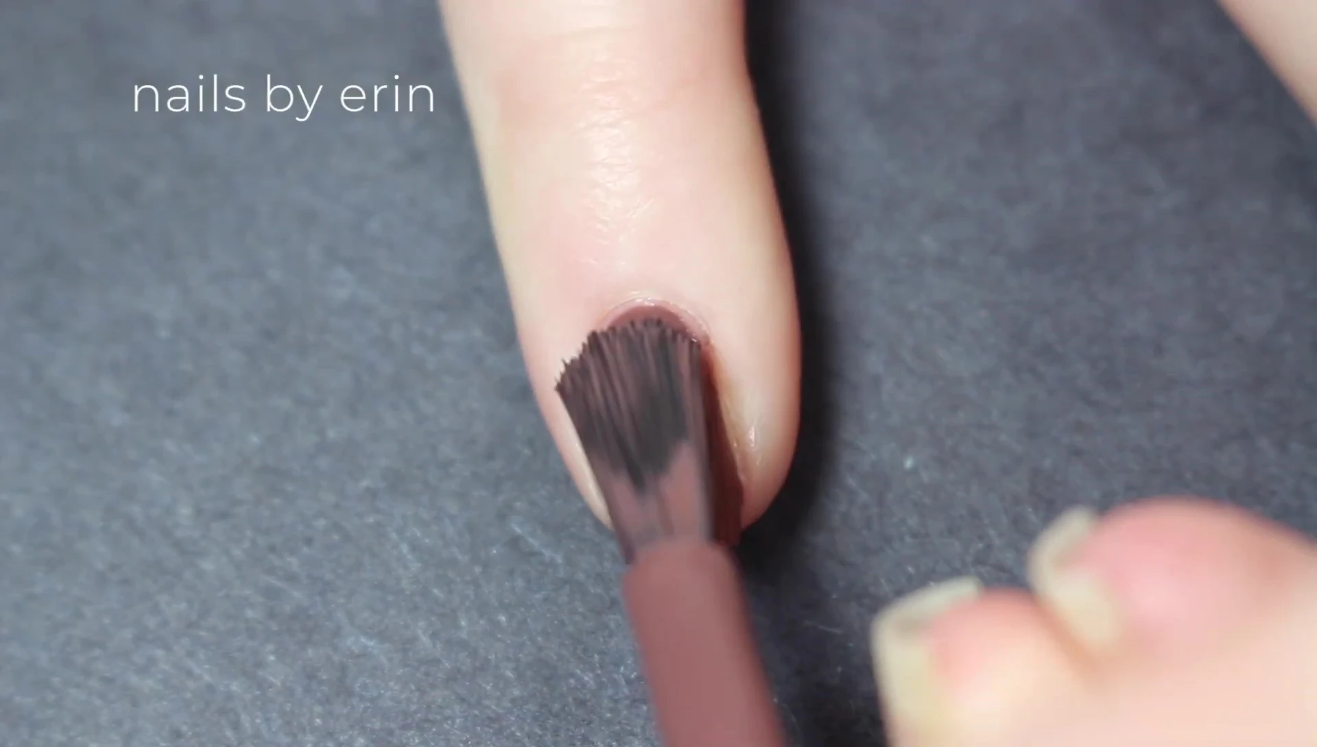 Royal Appointment after two coats, revealing the rich brown color.