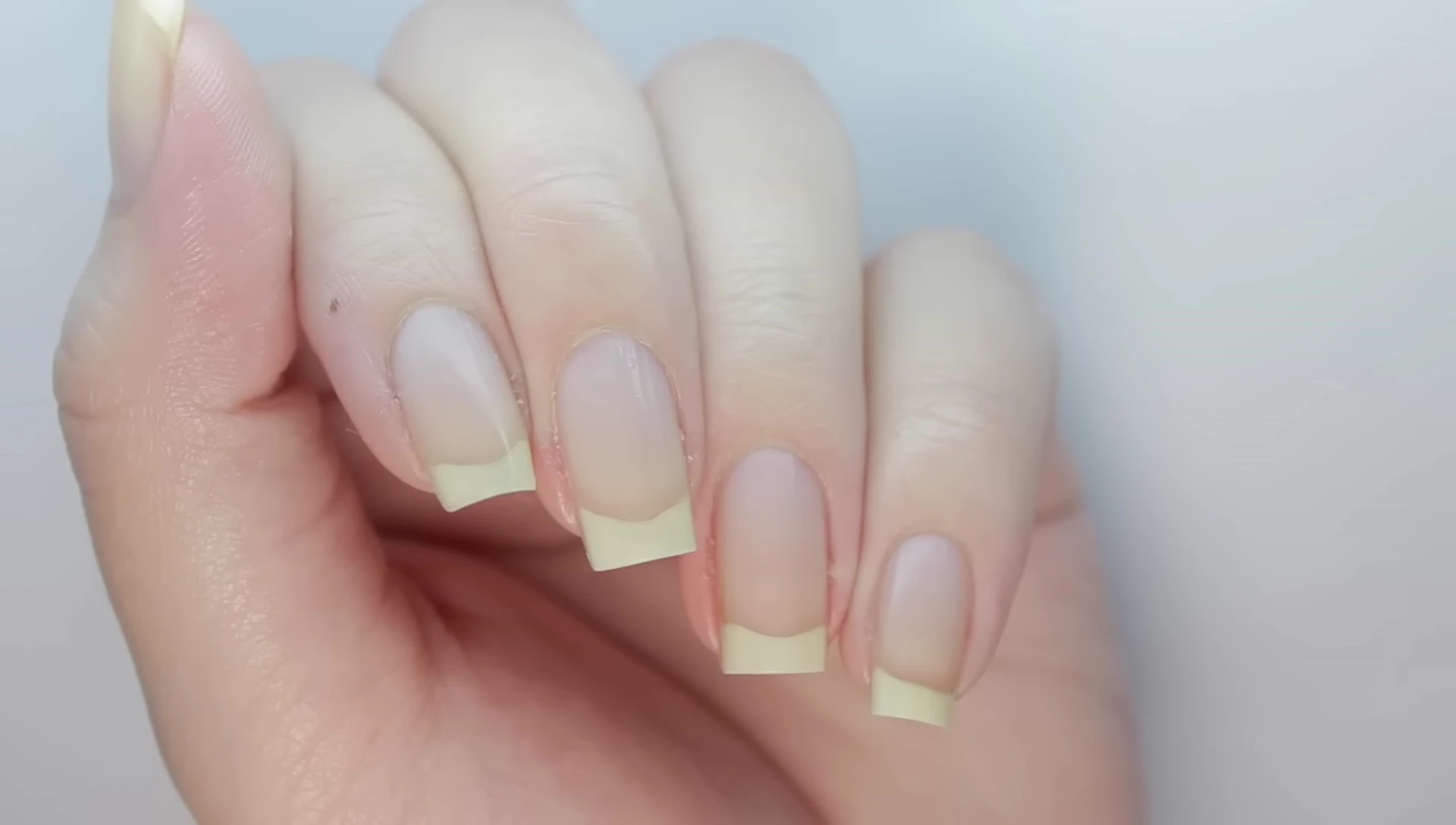 Final shot of the clean nails after polish removal