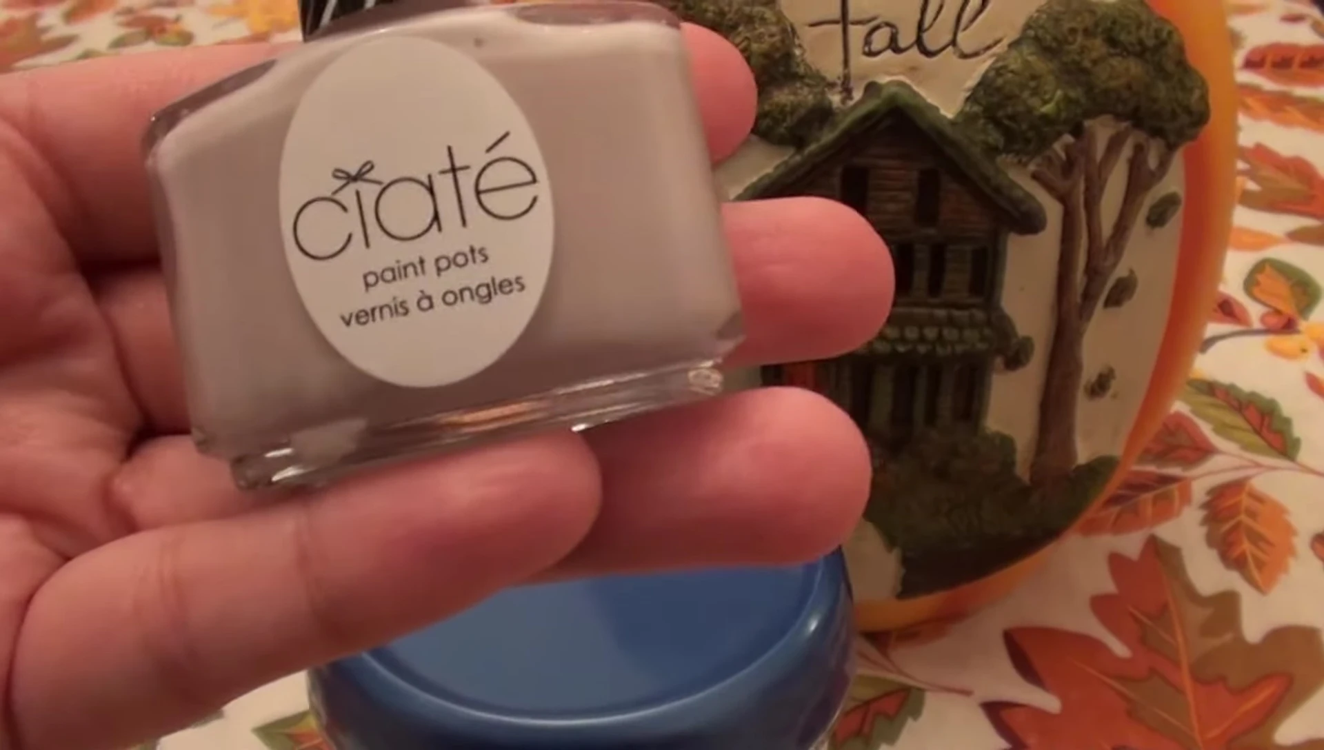 Close-up of Ciaté London Wanderlust nail polish in the bottle, showcasing its initial lavender-purple color.