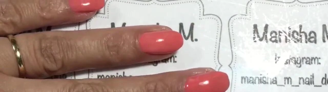 The polish after two coats of application