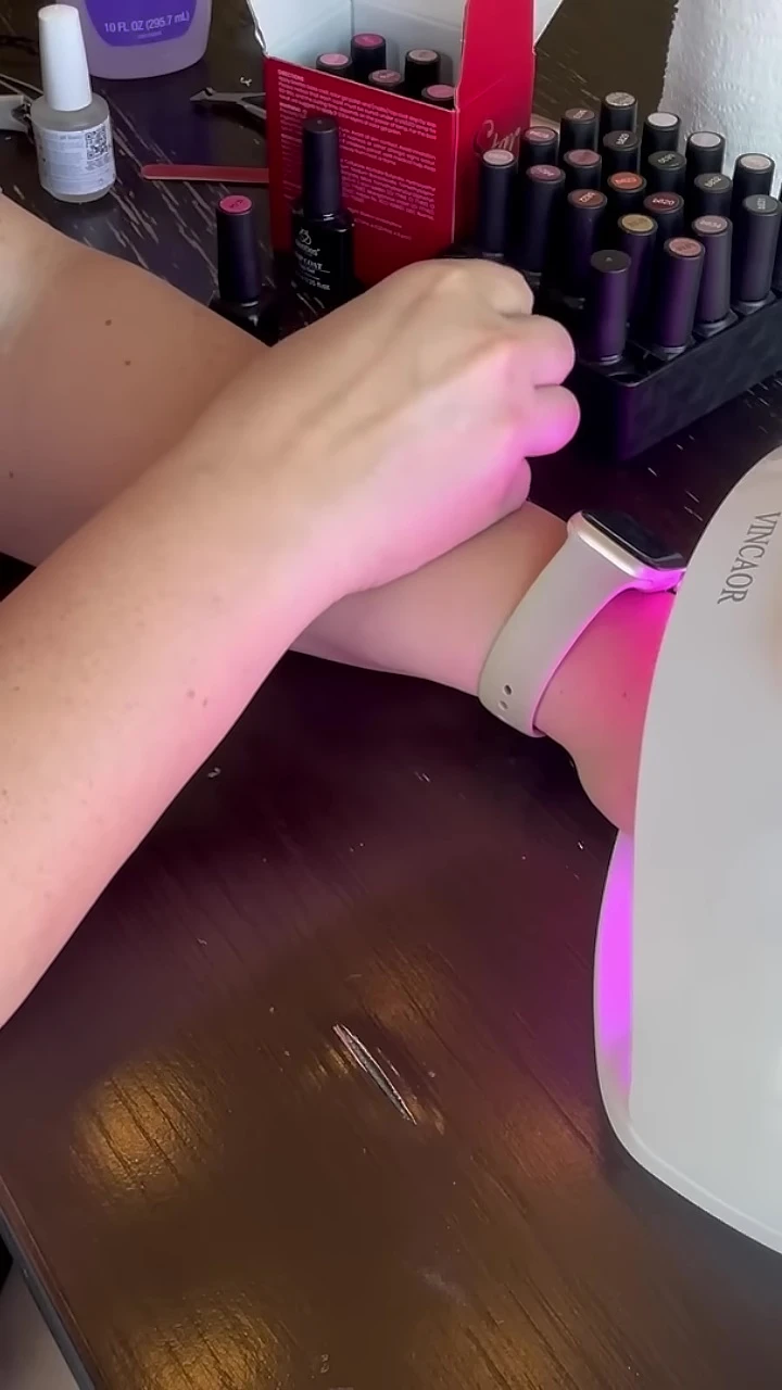Hand under JELPC UV lamp