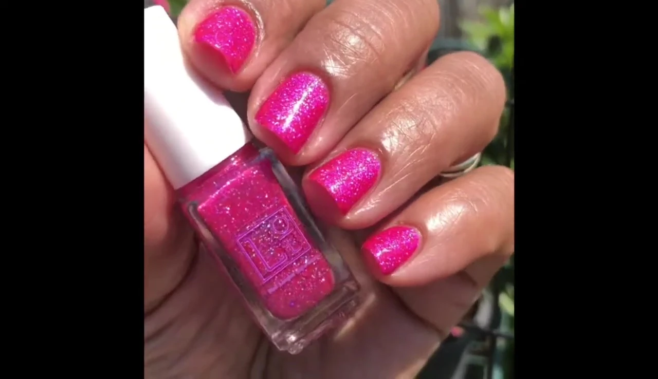Nail polish drying extremely quickly.