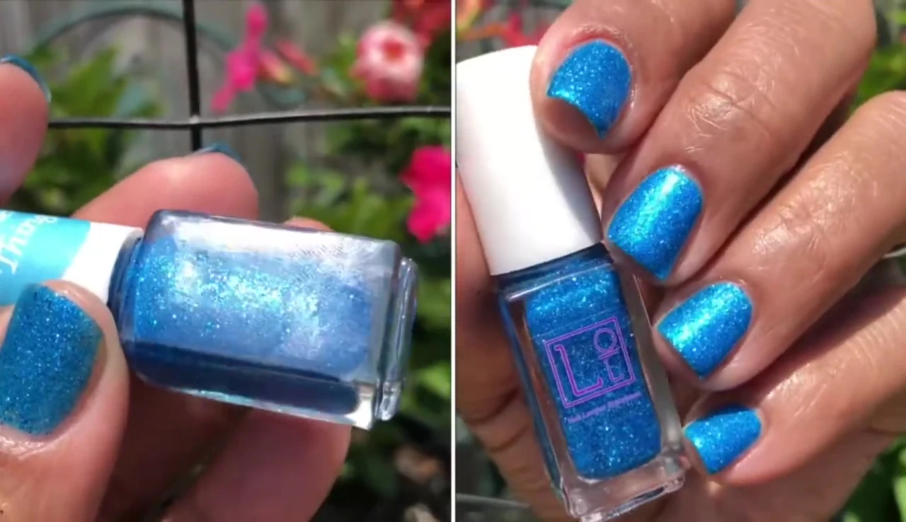 The reviewer emphasizes the lack of strong smell from the nail polish.