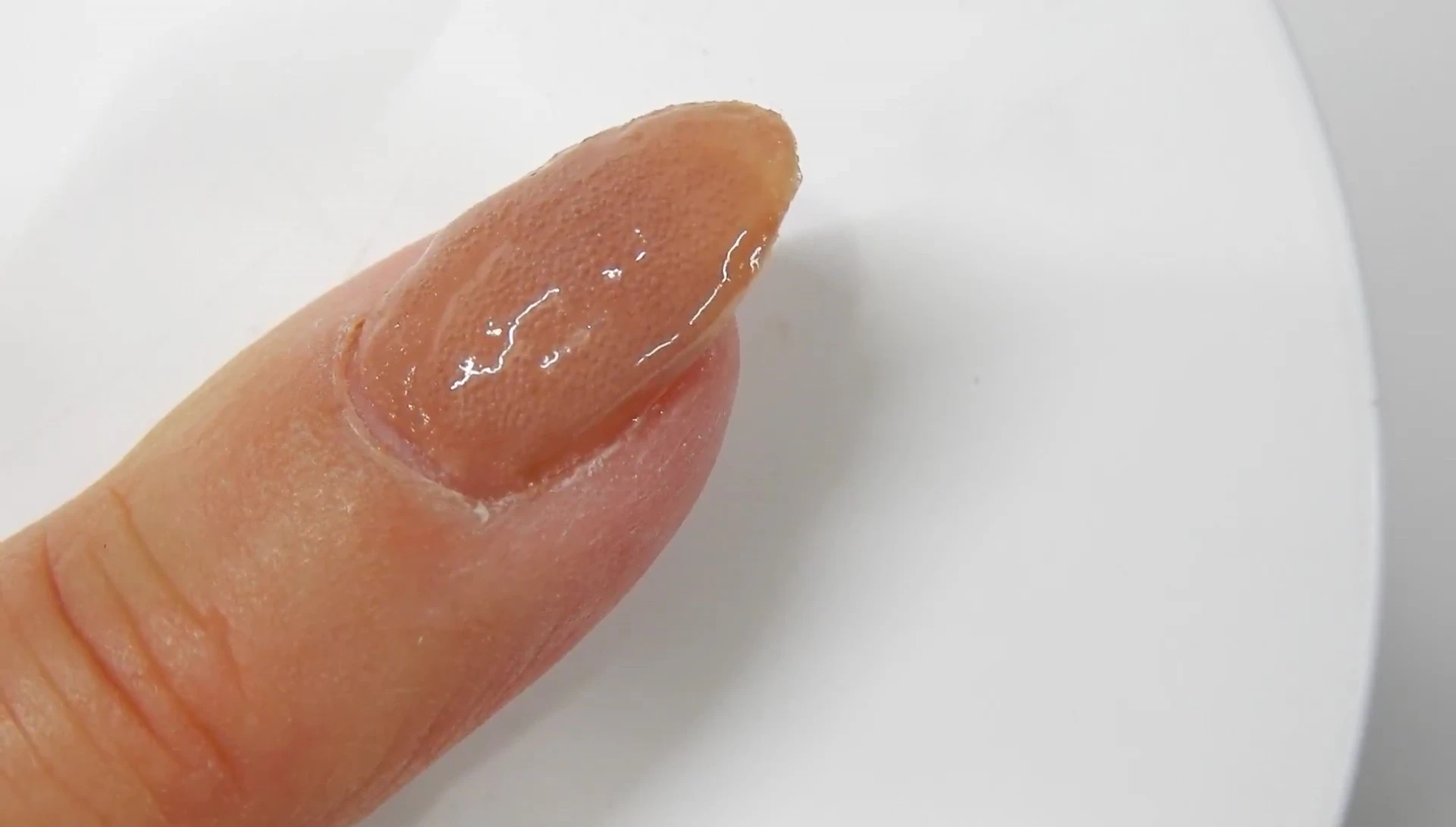 Bubbles forming in the remover