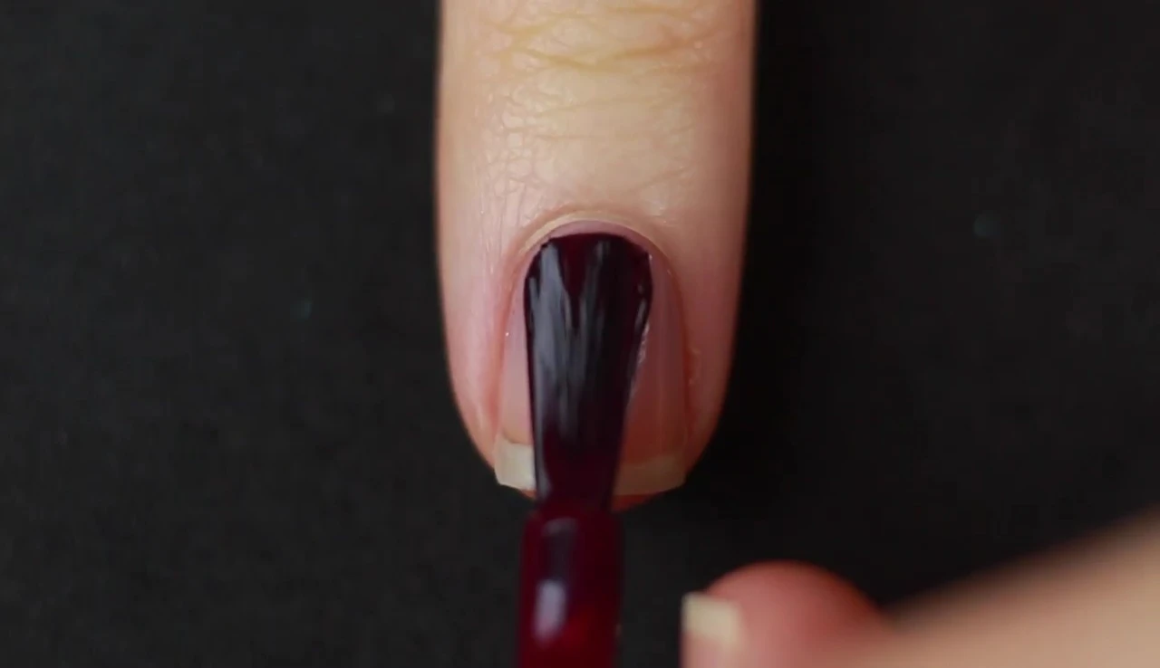 Venus in Furs swatch on nail