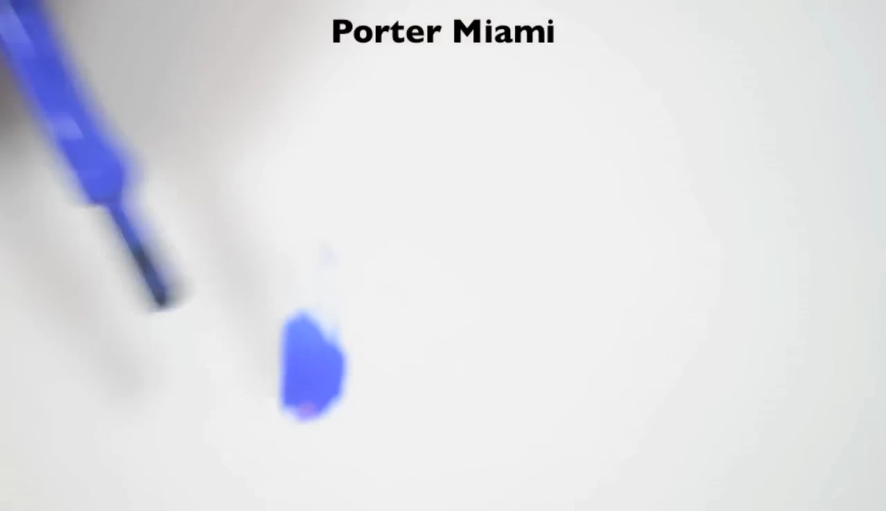 One coat of Porter Miami