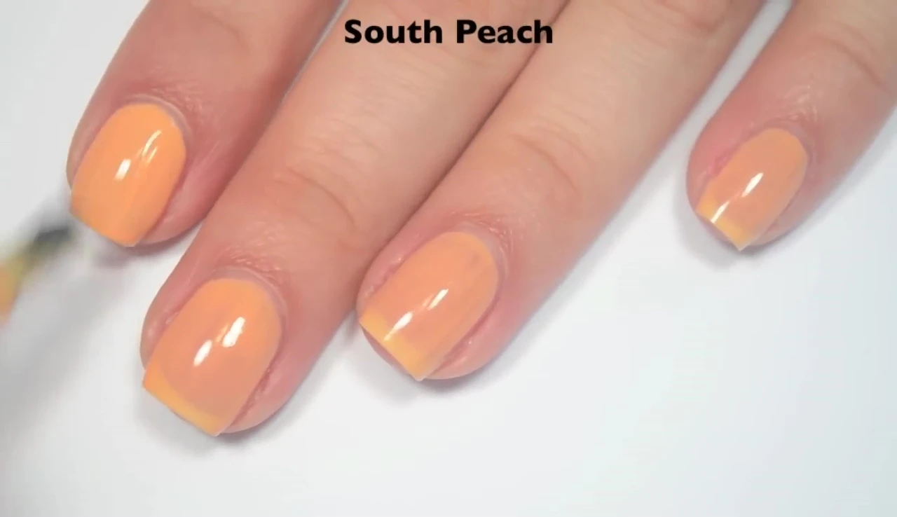 Two coats of South Peach, still slightly streaky