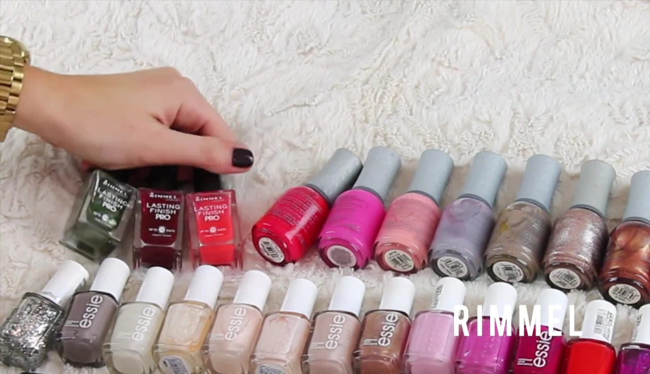 Selection of Rimmel nail polishes.