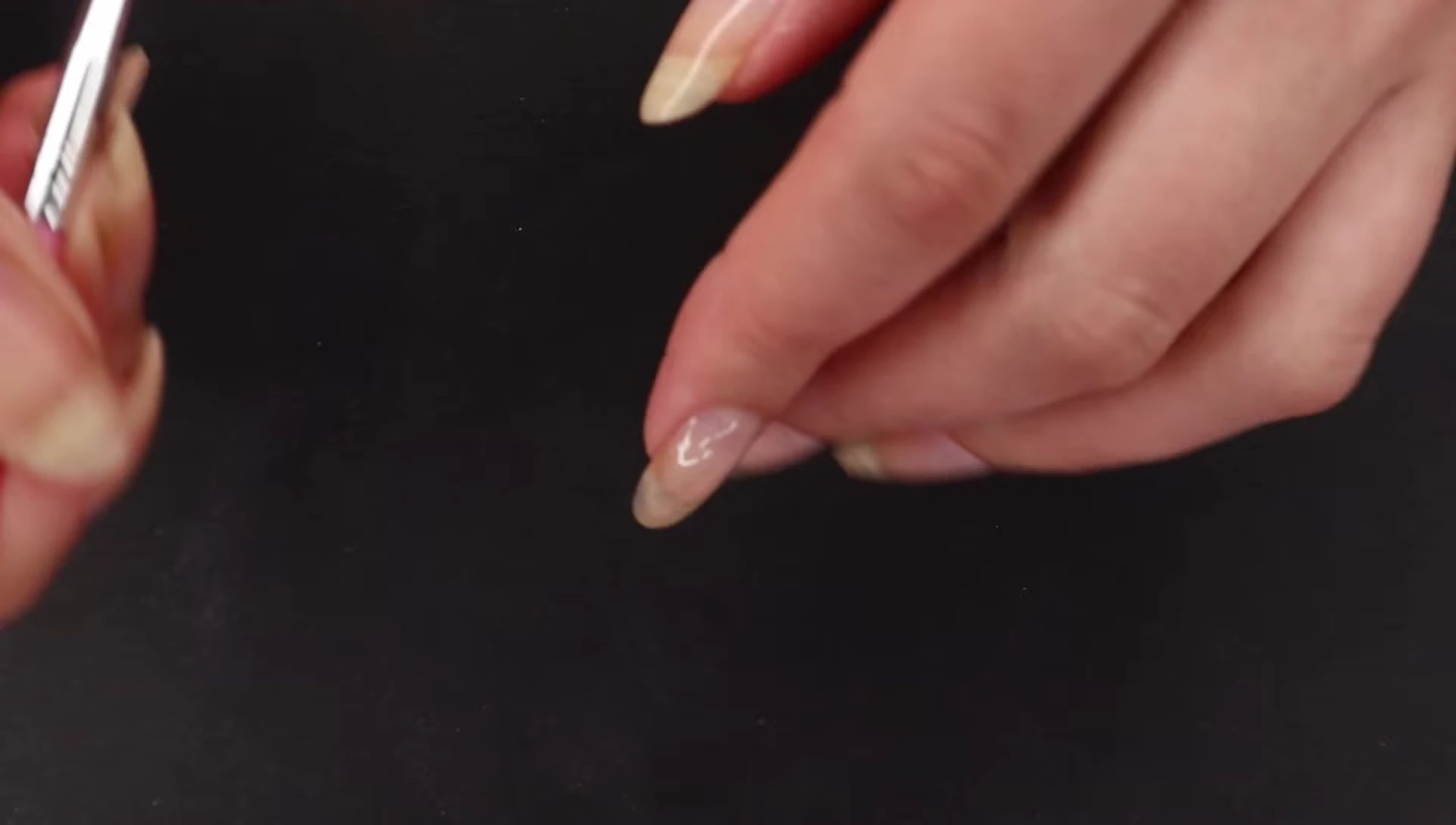 Finished nails with builder gel